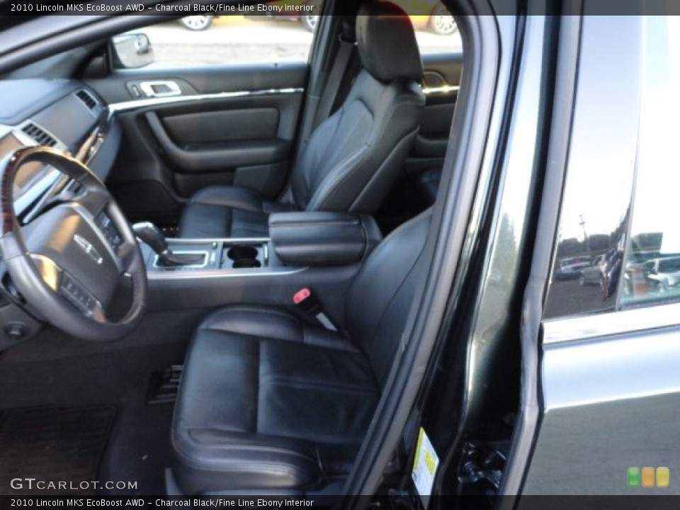 Charcoal Black/Fine Line Ebony Interior Photo for the 2010 Lincoln MKS EcoBoost AWD #56726006