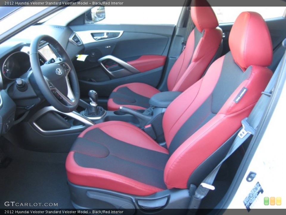 Black/Red Interior Photo for the 2012 Hyundai Veloster  #56726099