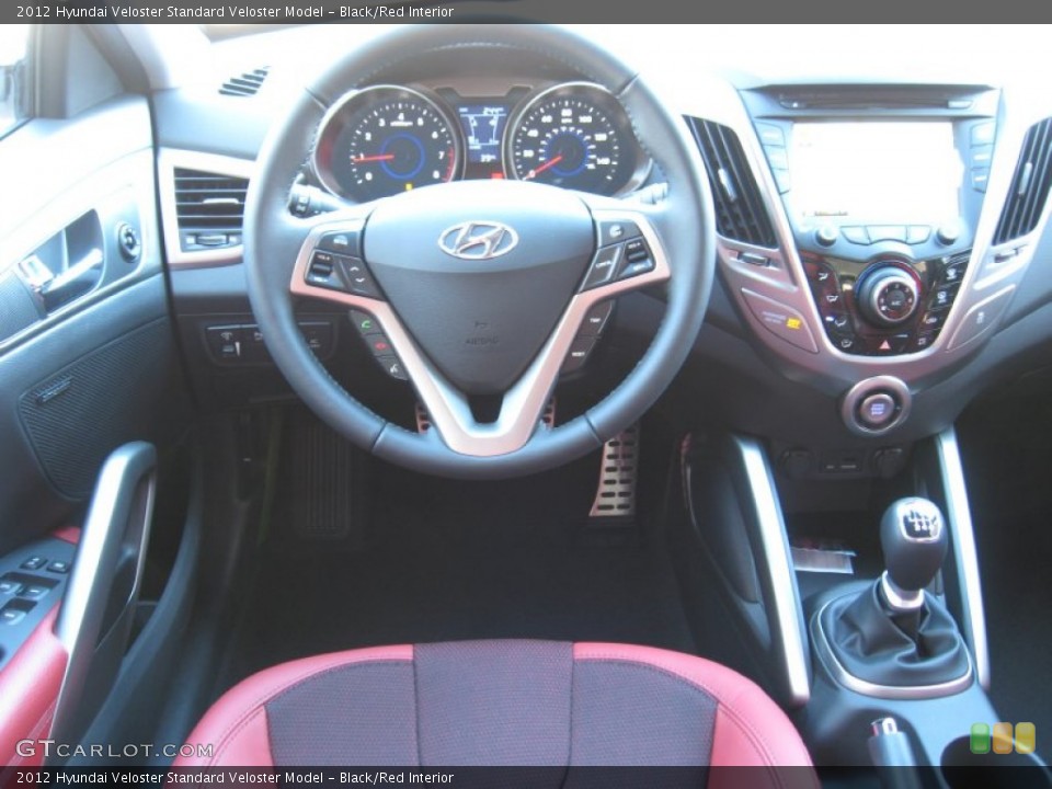 Black/Red Interior Dashboard for the 2012 Hyundai Veloster  #56726180