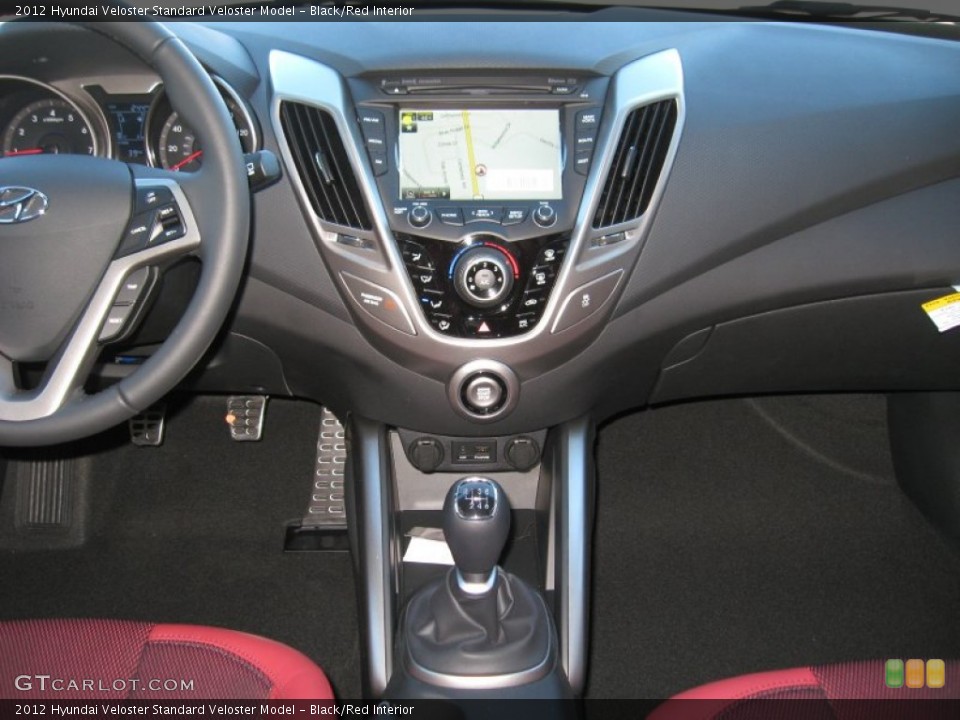 Black/Red Interior Controls for the 2012 Hyundai Veloster  #56726189