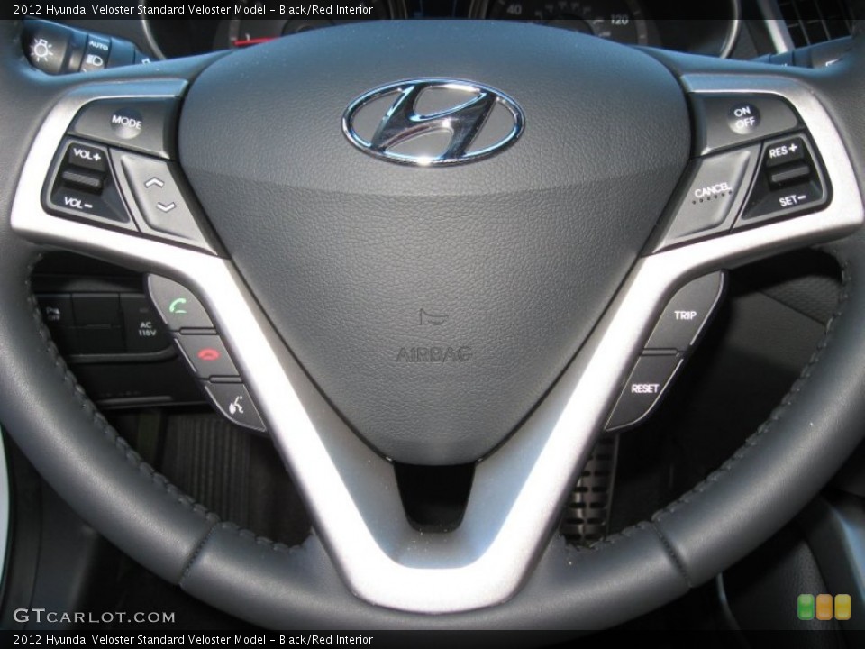 Black/Red Interior Controls for the 2012 Hyundai Veloster  #56726216