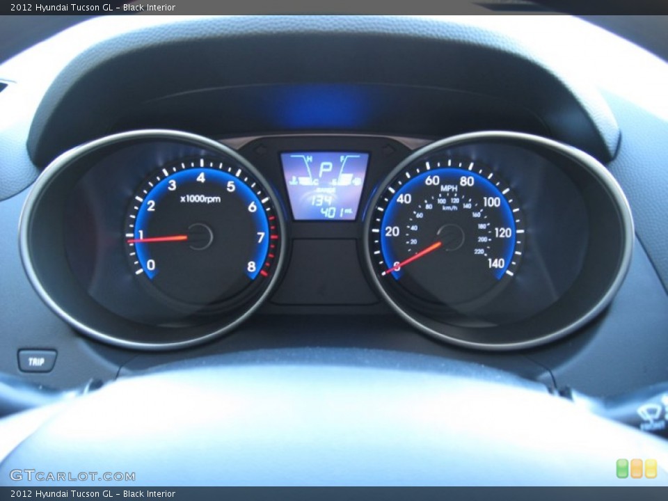 Black Interior Gauges for the 2012 Hyundai Tucson GL #56726486