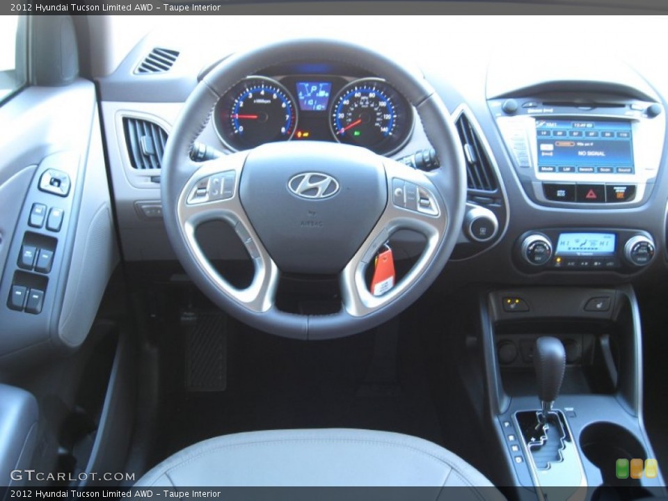 Taupe Interior Dashboard for the 2012 Hyundai Tucson Limited AWD #56726681