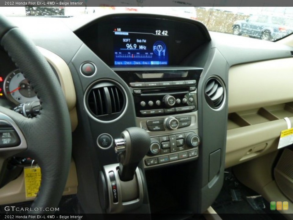 Beige Interior Controls for the 2012 Honda Pilot EX-L 4WD #56726705
