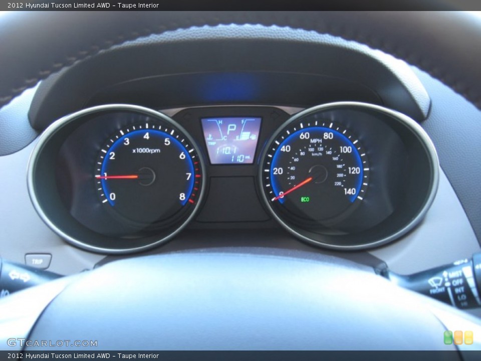 Taupe Interior Gauges for the 2012 Hyundai Tucson Limited AWD #56726741
