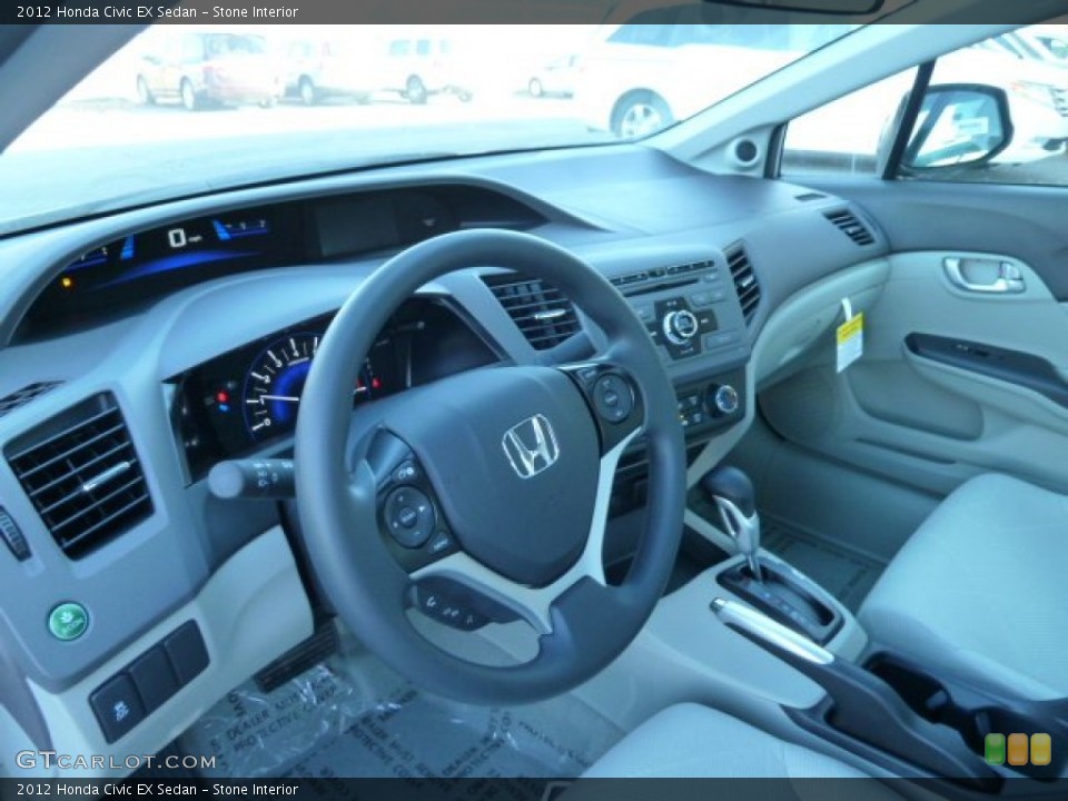 Stone Interior Dashboard for the 2012 Honda Civic EX Sedan #56727195