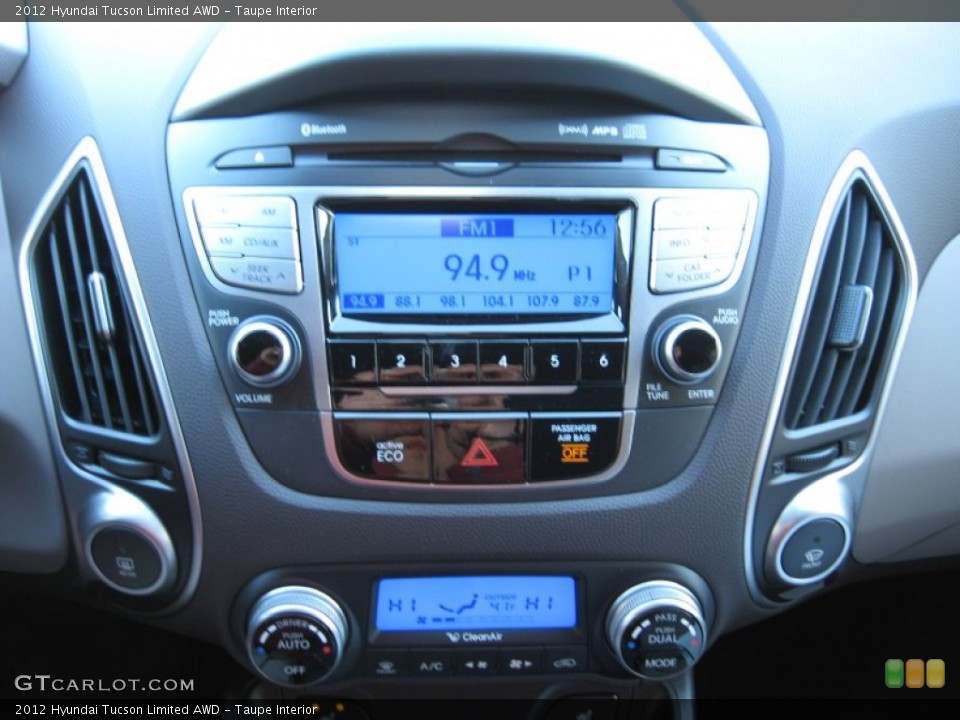 Taupe Interior Controls for the 2012 Hyundai Tucson Limited AWD #56727216