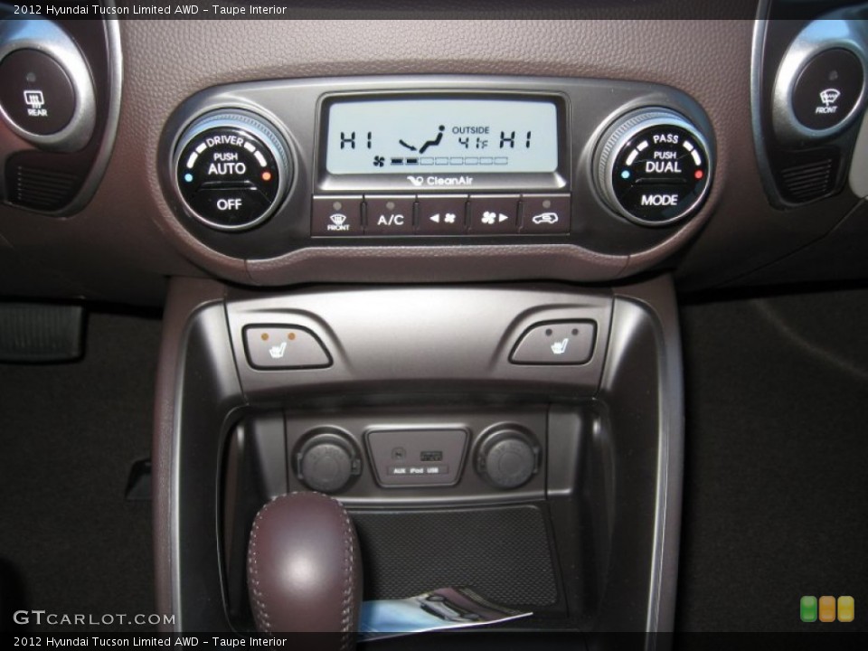 Taupe Interior Controls for the 2012 Hyundai Tucson Limited AWD #56727224