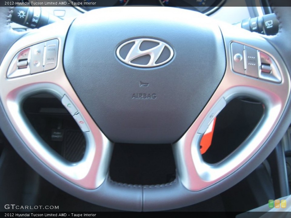 Taupe Interior Controls for the 2012 Hyundai Tucson Limited AWD #56727239
