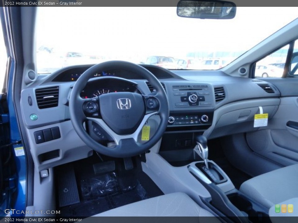 Gray Interior Dashboard for the 2012 Honda Civic EX Sedan #56727344