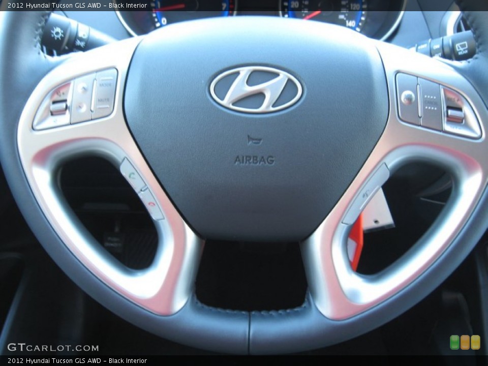 Black Interior Controls for the 2012 Hyundai Tucson GLS AWD #56727476