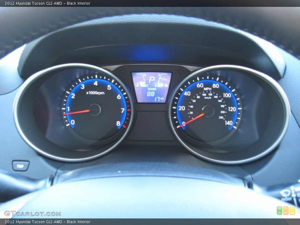 Black Interior Gauges for the 2012 Hyundai Tucson GLS AWD #56727485