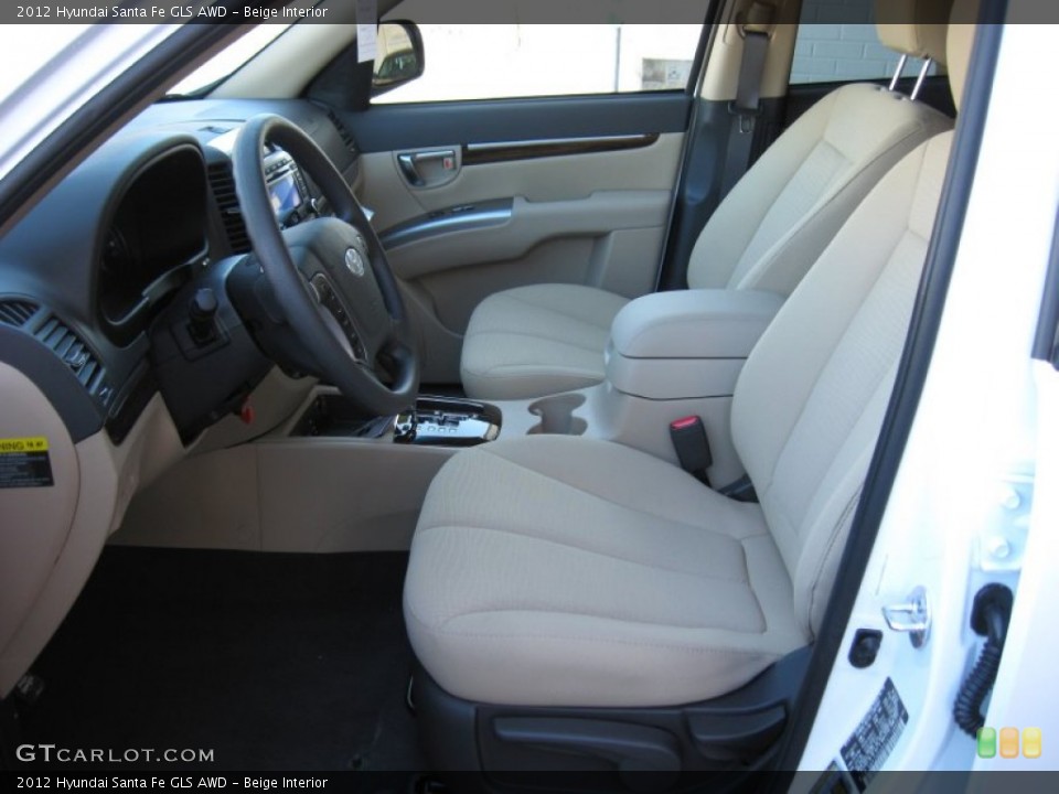 Beige Interior Photo for the 2012 Hyundai Santa Fe GLS AWD #56727596