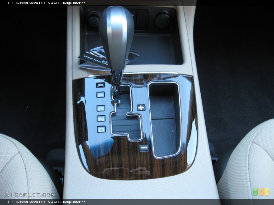 Beige Interior Transmission for the 2012 Hyundai Santa Fe GLS AWD #56727713