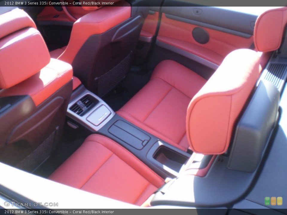 Coral Red/Black Interior Photo for the 2012 BMW 3 Series 335i Convertible #56728199