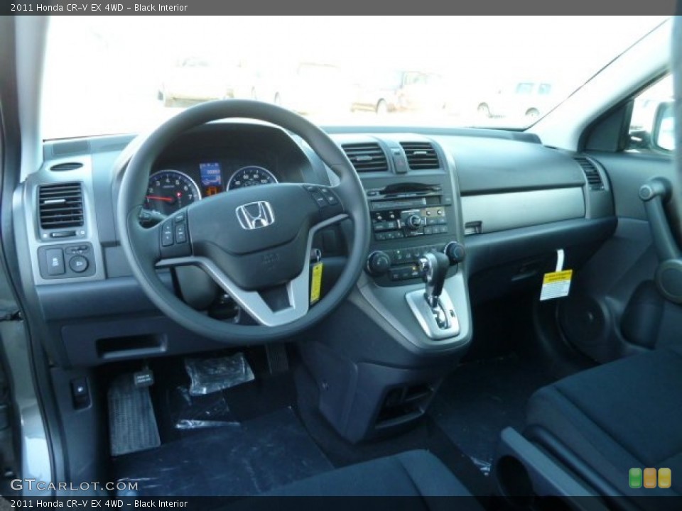 Black Interior Controls for the 2011 Honda CR-V EX 4WD #56728205