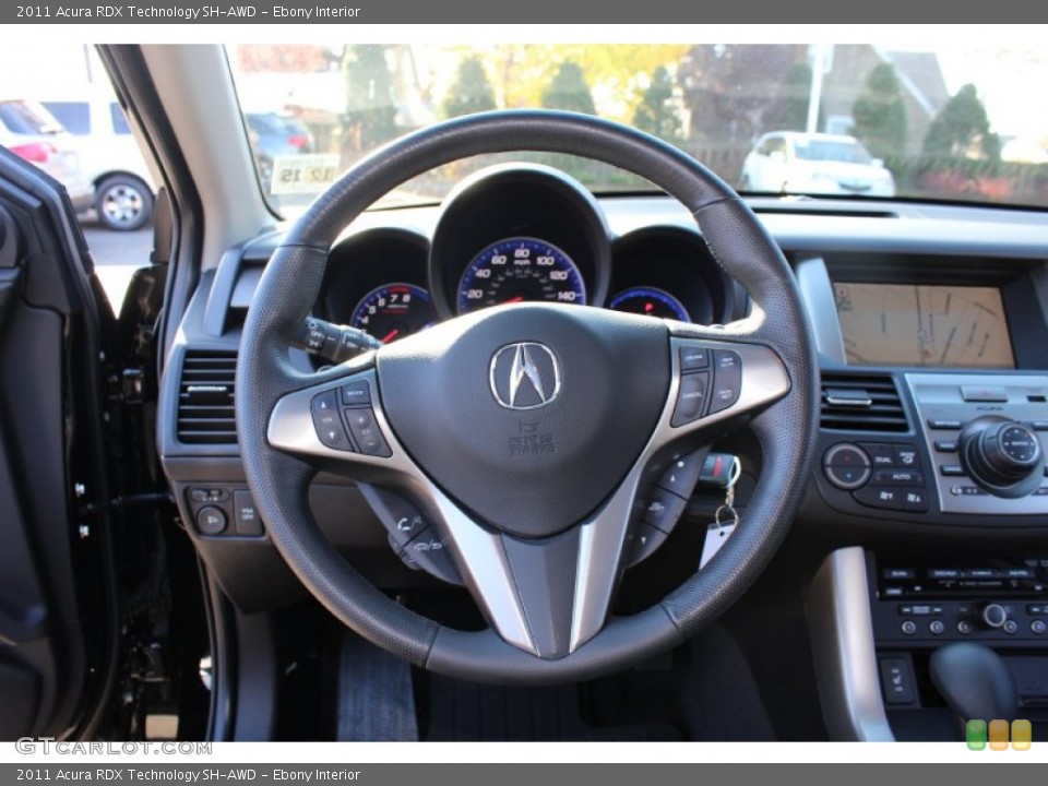 Ebony Interior Steering Wheel for the 2011 Acura RDX Technology SH-AWD #56728906