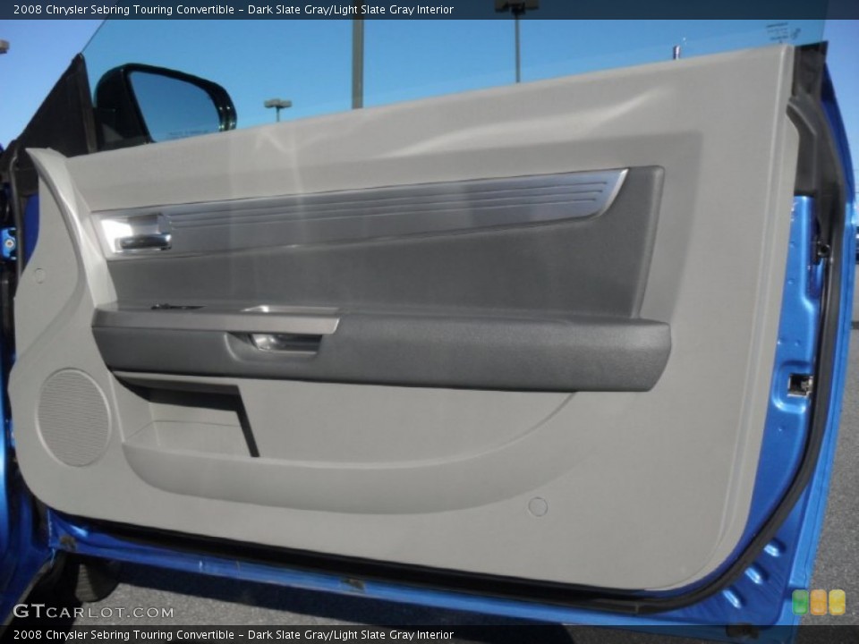 Dark Slate Gray/Light Slate Gray Interior Door Panel for the 2008 Chrysler Sebring Touring Convertible #56729810