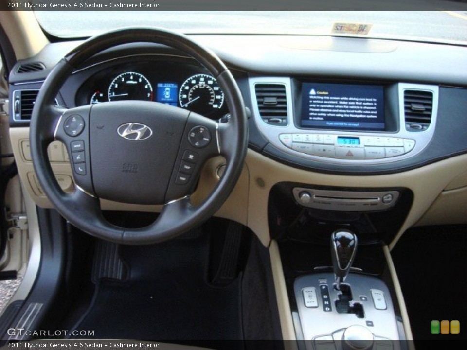 Cashmere Interior Dashboard for the 2011 Hyundai Genesis 4.6 Sedan #56732627