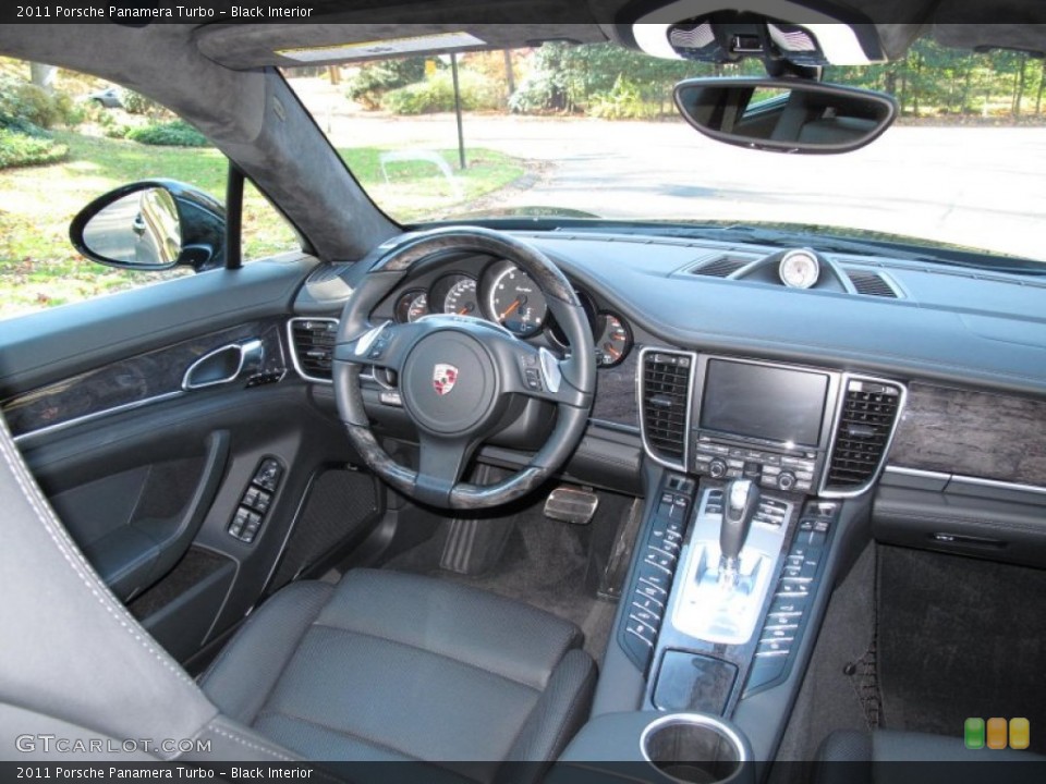 Black Interior Dashboard for the 2011 Porsche Panamera Turbo #56733260