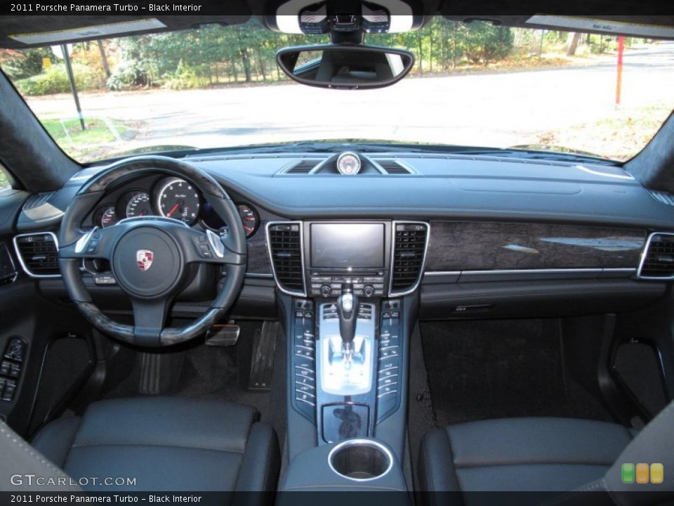 Black Interior Dashboard for the 2011 Porsche Panamera Turbo #56733270