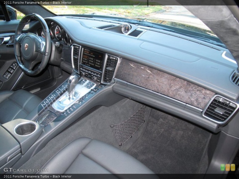 Black Interior Dashboard for the 2011 Porsche Panamera Turbo #56733326
