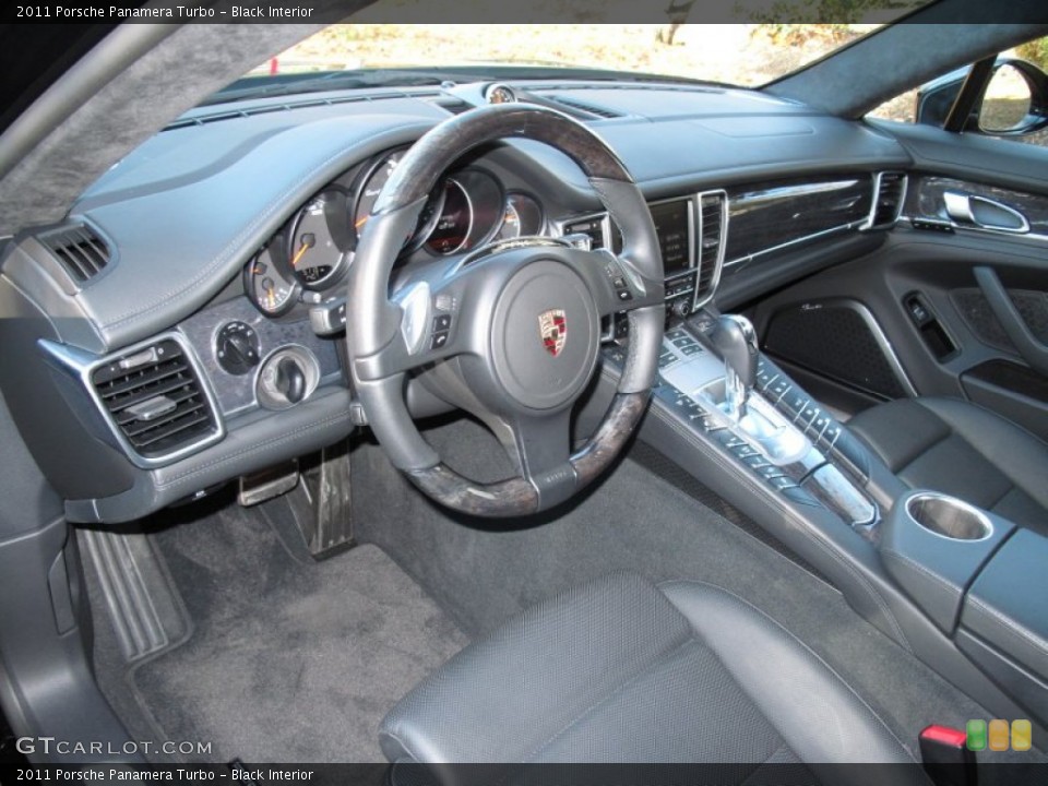 Black Interior Prime Interior for the 2011 Porsche Panamera Turbo #56733335