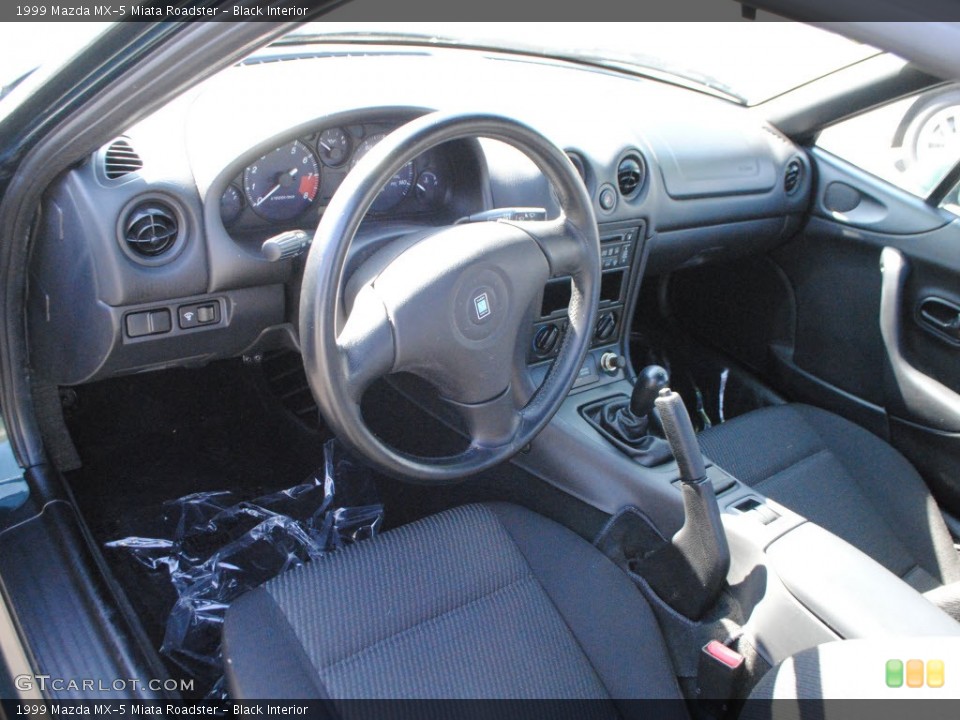 Black Interior Prime Interior for the 1999 Mazda MX-5 Miata Roadster #56737229