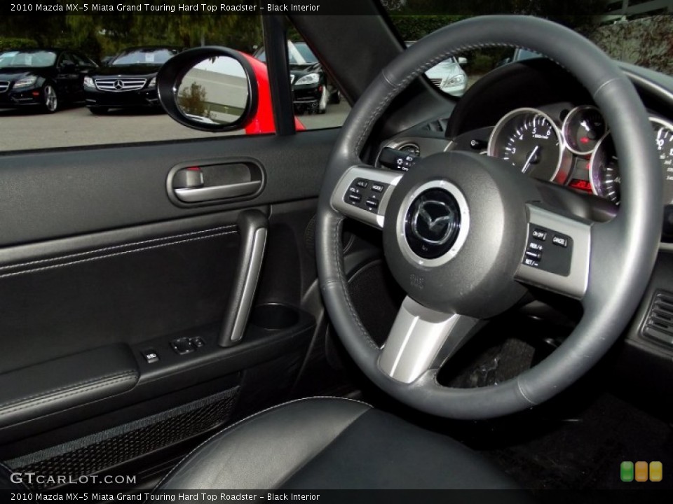Black Interior Steering Wheel for the 2010 Mazda MX-5 Miata Grand Touring Hard Top Roadster #56738963