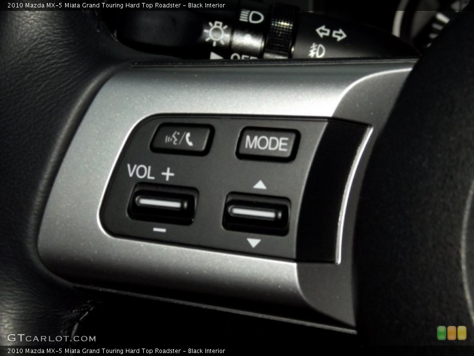 Black Interior Controls for the 2010 Mazda MX-5 Miata Grand Touring Hard Top Roadster #56738981