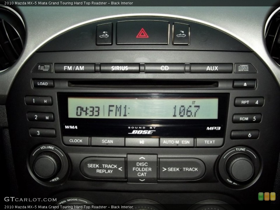 Black Interior Audio System for the 2010 Mazda MX-5 Miata Grand Touring Hard Top Roadster #56739035