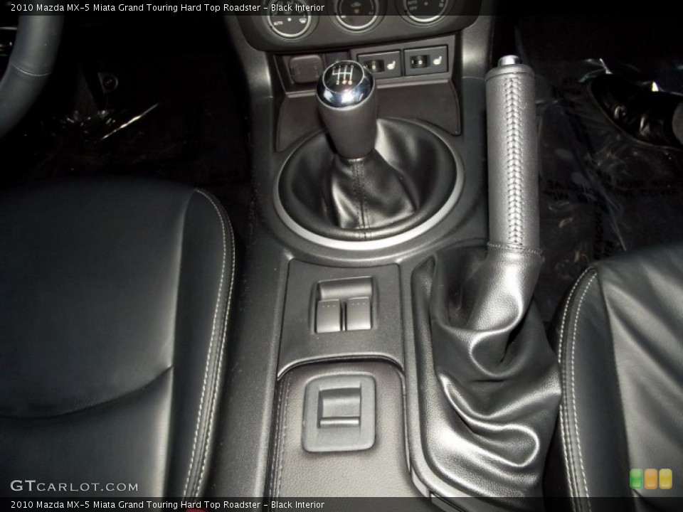 Black Interior Controls for the 2010 Mazda MX-5 Miata Grand Touring Hard Top Roadster #56739068