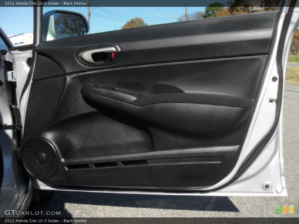 Black Interior Door Panel for the 2011 Honda Civic LX-S Sedan #56739208