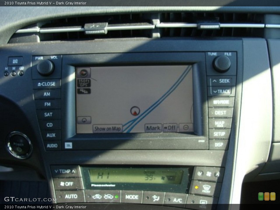 Dark Gray Interior Navigation for the 2010 Toyota Prius Hybrid V #56739940
