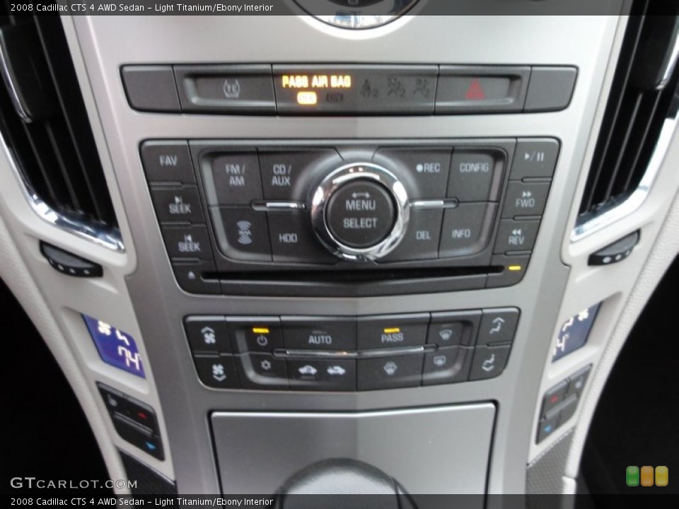 Light Titanium/Ebony Interior Controls for the 2008 Cadillac CTS 4 AWD Sedan #56741091