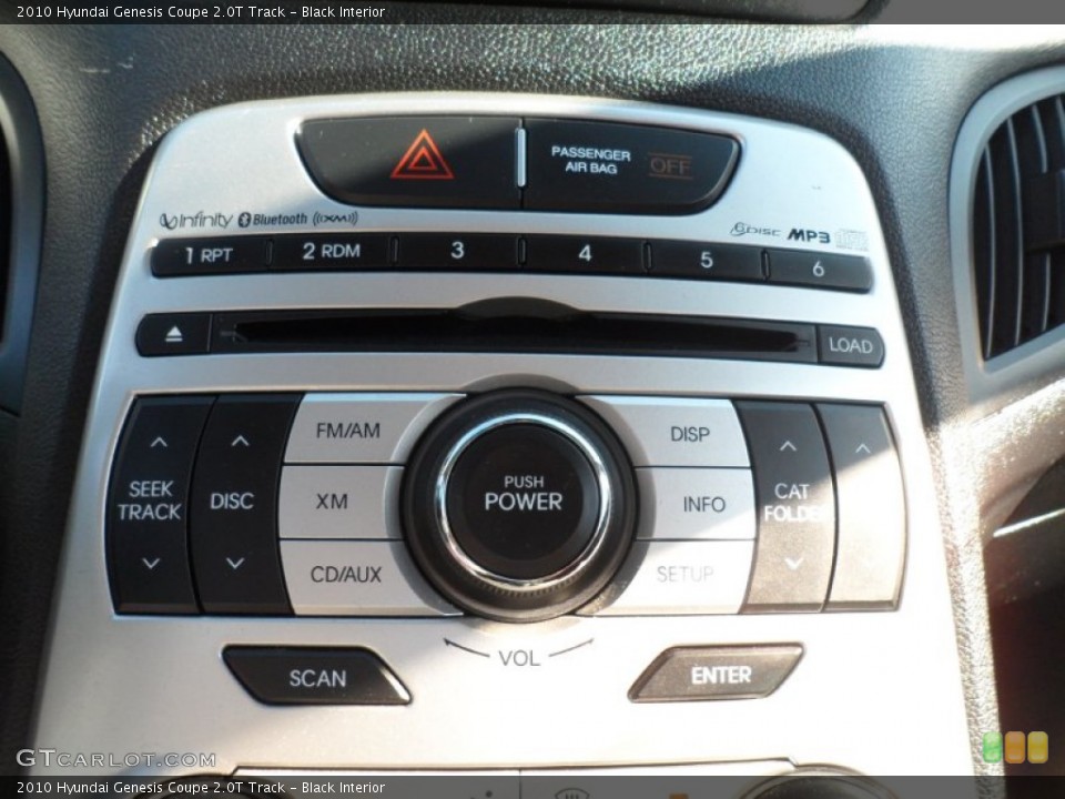 Black Interior Controls for the 2010 Hyundai Genesis Coupe 2.0T Track #56742924