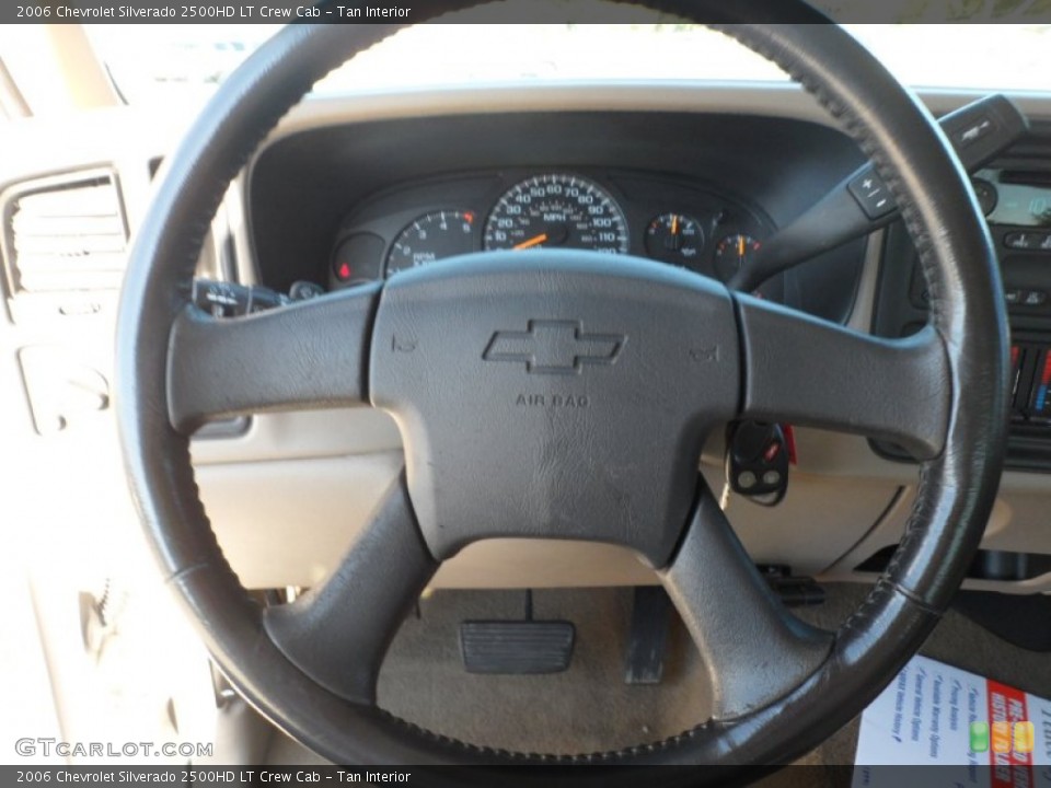 Tan Interior Steering Wheel for the 2006 Chevrolet Silverado 2500HD LT Crew Cab #56743305