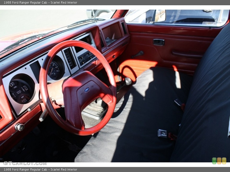 Scarlet Red Interior Photo for the 1988 Ford Ranger Regular Cab #56744124