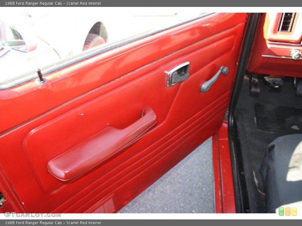 Scarlet Red Interior Door Panel for the 1988 Ford Ranger Regular Cab #56744145