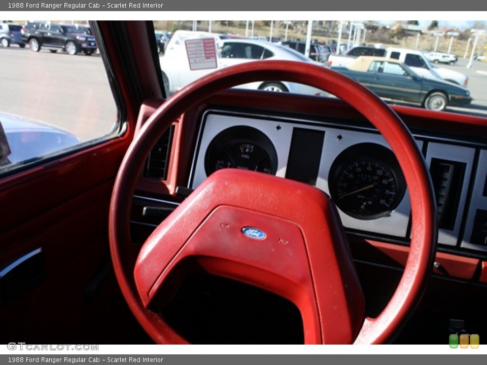 Scarlet Red Interior Steering Wheel for the 1988 Ford Ranger Regular Cab #56744163