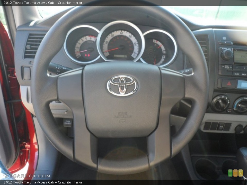 Graphite Interior Steering Wheel for the 2012 Toyota Tacoma Access Cab #56744191