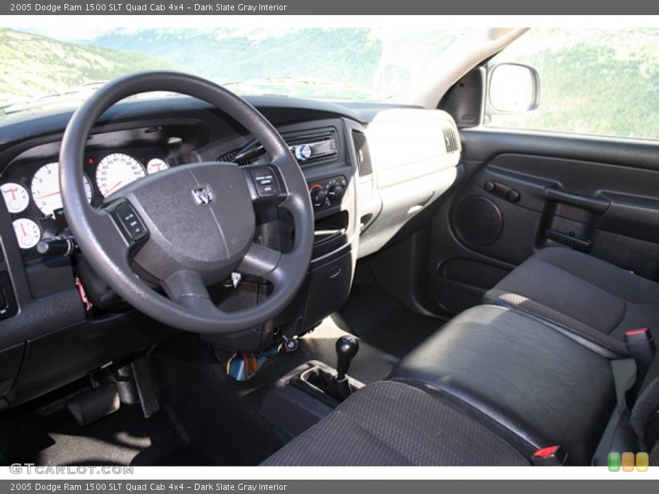 Dark Slate Gray Interior Prime Interior for the 2005 Dodge Ram 1500 SLT Quad Cab 4x4 #56744673