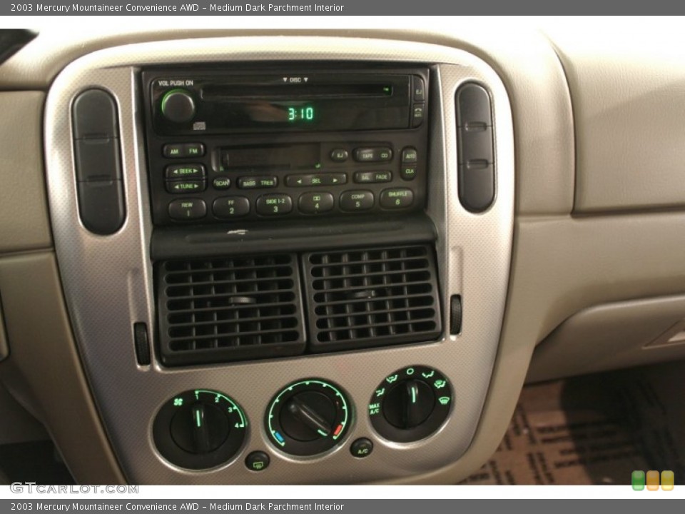 Medium Dark Parchment Interior Audio System for the 2003 Mercury Mountaineer Convenience AWD #56745939