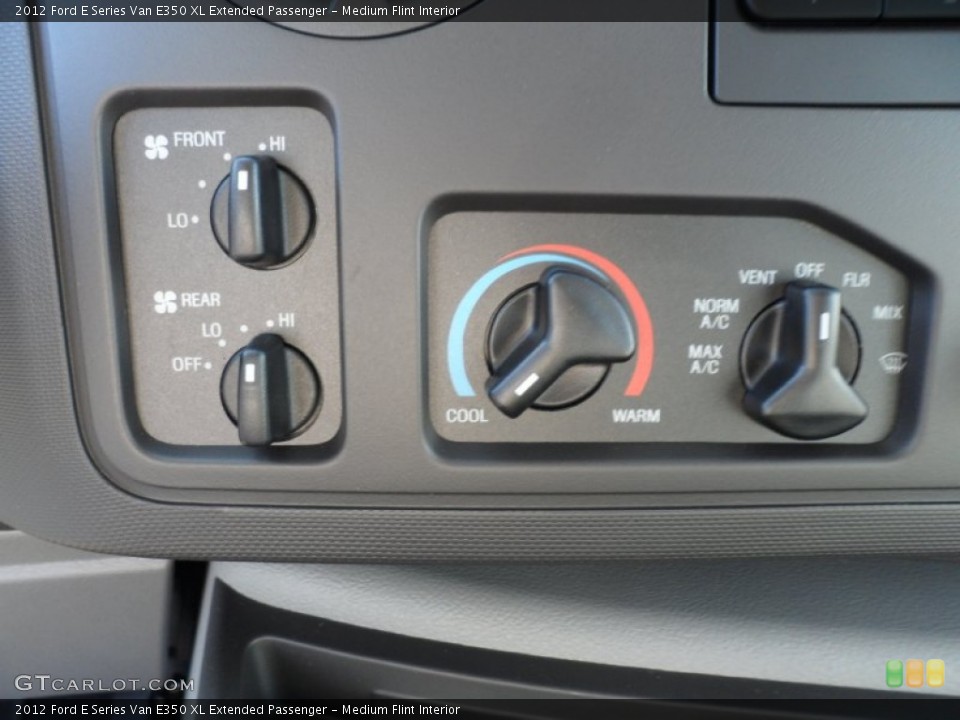 Medium Flint Interior Controls for the 2012 Ford E Series Van E350 XL Extended Passenger #56746589