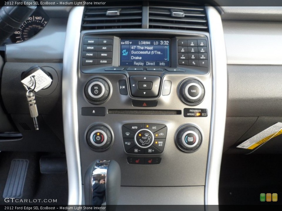 Medium Light Stone Interior Controls for the 2012 Ford Edge SEL EcoBoost #56746878