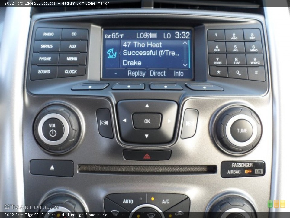 Medium Light Stone Interior Controls for the 2012 Ford Edge SEL EcoBoost #56746885