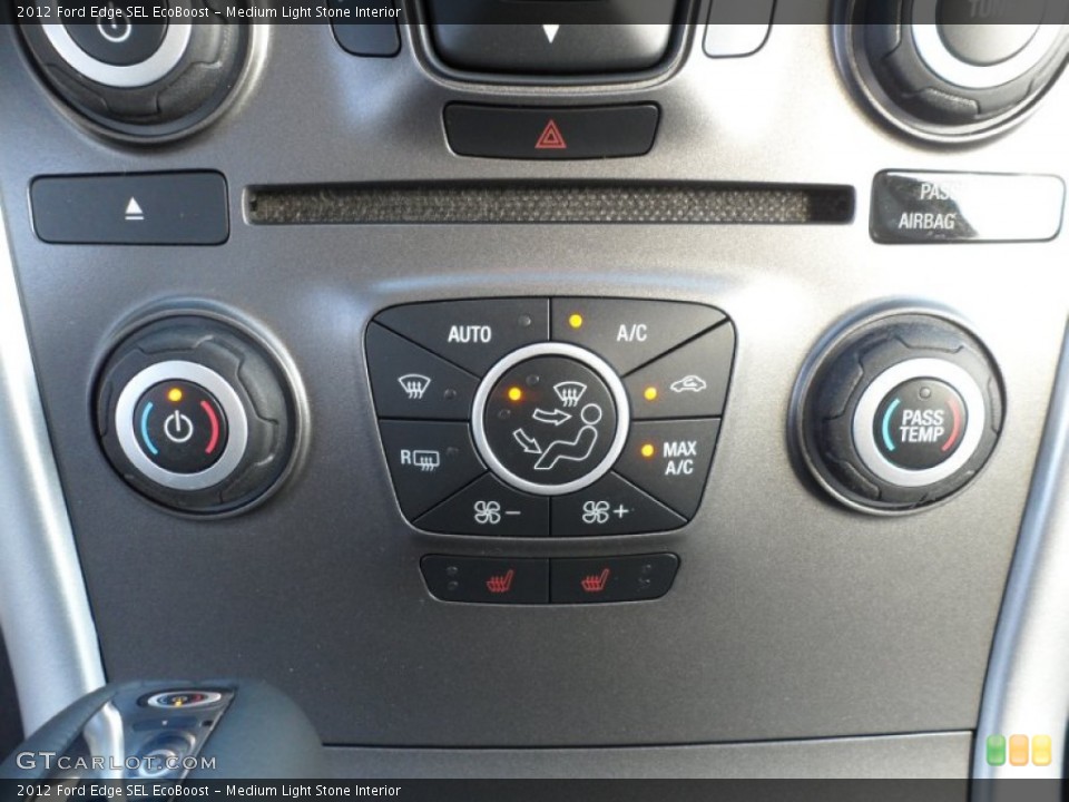 Medium Light Stone Interior Controls for the 2012 Ford Edge SEL EcoBoost #56746896