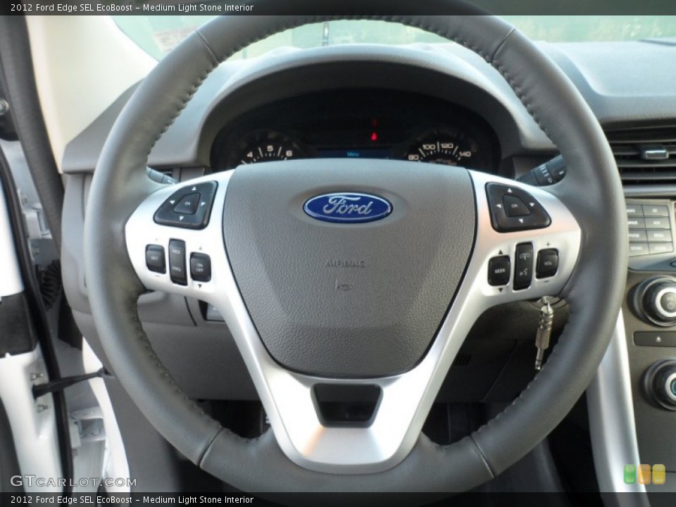 Medium Light Stone Interior Steering Wheel for the 2012 Ford Edge SEL EcoBoost #56746920