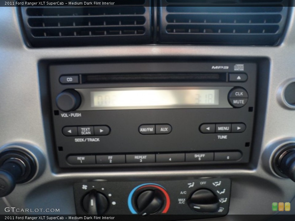 Medium Dark Flint Interior Audio System for the 2011 Ford Ranger XLT SuperCab #56747160