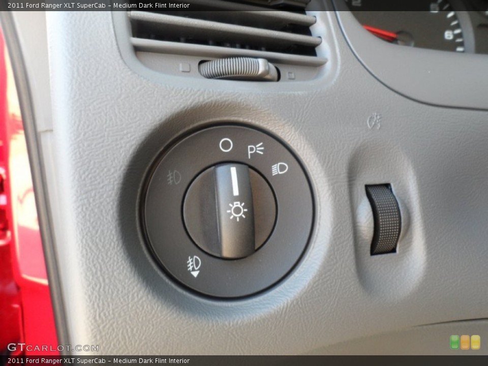 Medium Dark Flint Interior Controls for the 2011 Ford Ranger XLT SuperCab #56747193